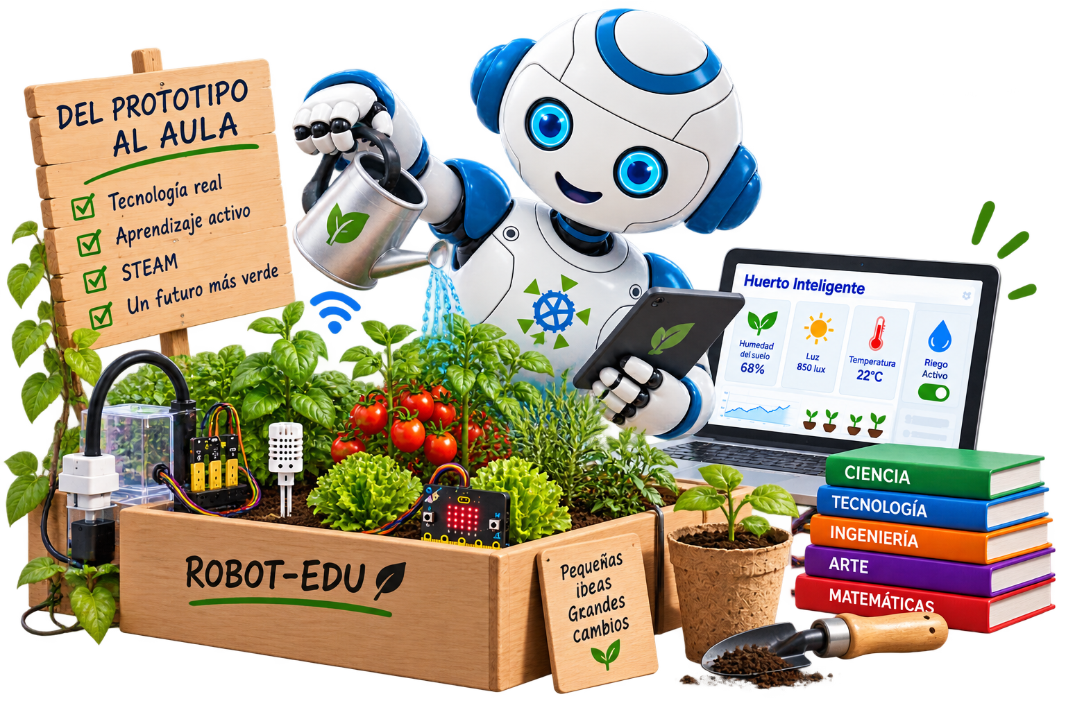 Proyecto STEAM Robot-Edu para talleres PROA+
